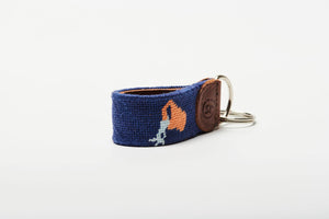 Aquarius Needlepoint Keychain