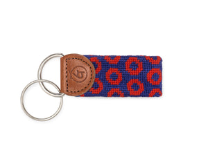 Fishman Donut Needlepoint Keychain