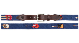 Guitar Needlepoint Belt