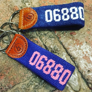 Custom Zip Code Keychain