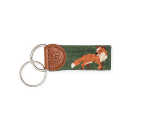 Fox Needlepoint Keychain